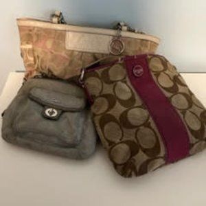 3 Authentic coach bags need cleaned